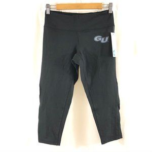 Gonzaga Bulldogs Womens Leggings Cropped Mesh Pane